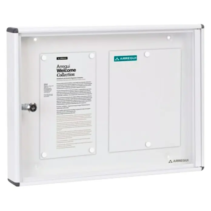 Arregui Panel de pared PAN41 - L x An x Al: 48 x 35 x 5 cm, Aluminio, Blanco