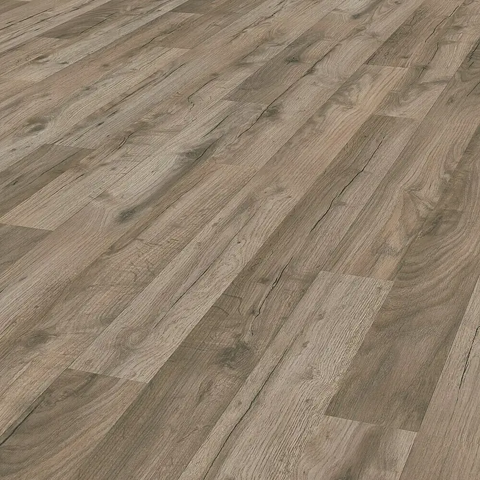 LOGOCLIC Laminat Edition Family Cozy Oak - 1.285 x 192 x 7 mm, Rustikalni pod - Detaljan prikaz