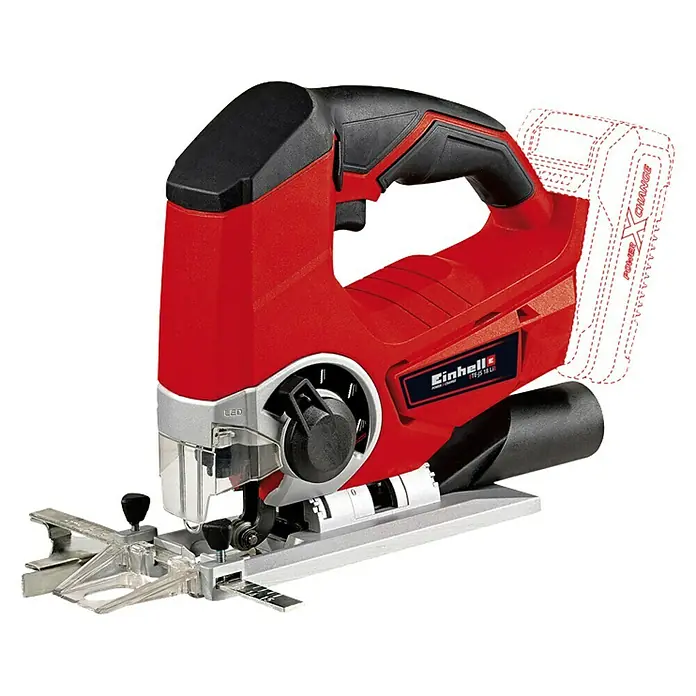 Einhell Power X-Change Akumulatorska ubodna pila TE-JS 18 Li-Solo - 18 V, Bez akumulatora, 0 – 2400 udaraca/min - Pogled s lijeve strane