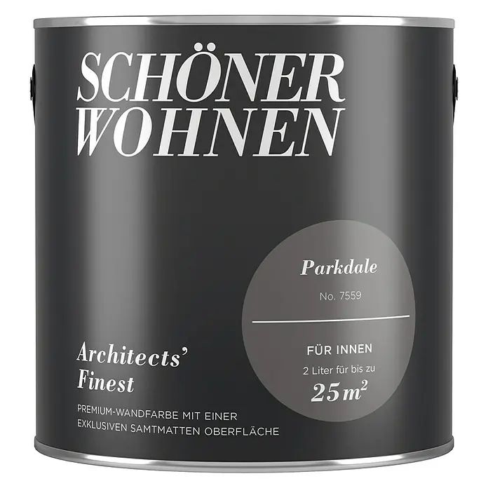SCHÖNER WOHNEN-Farbe Wandfarbe Architects' Finest - No. 7559 - Parkdale, 2 l, Matt - Vorderansicht