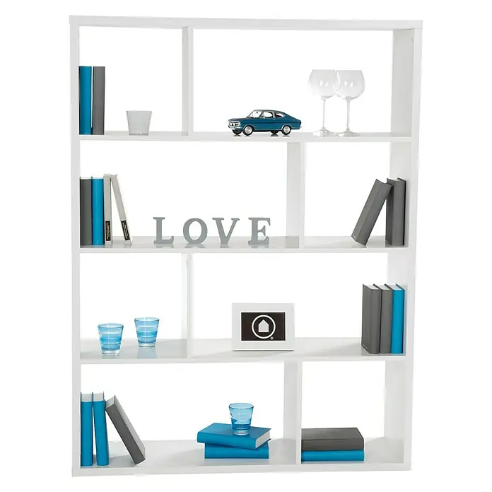 Phönix Toronto Regal - L x B x H: 32,5 x 105 x 139 cm, Weiß - Vorderansicht
