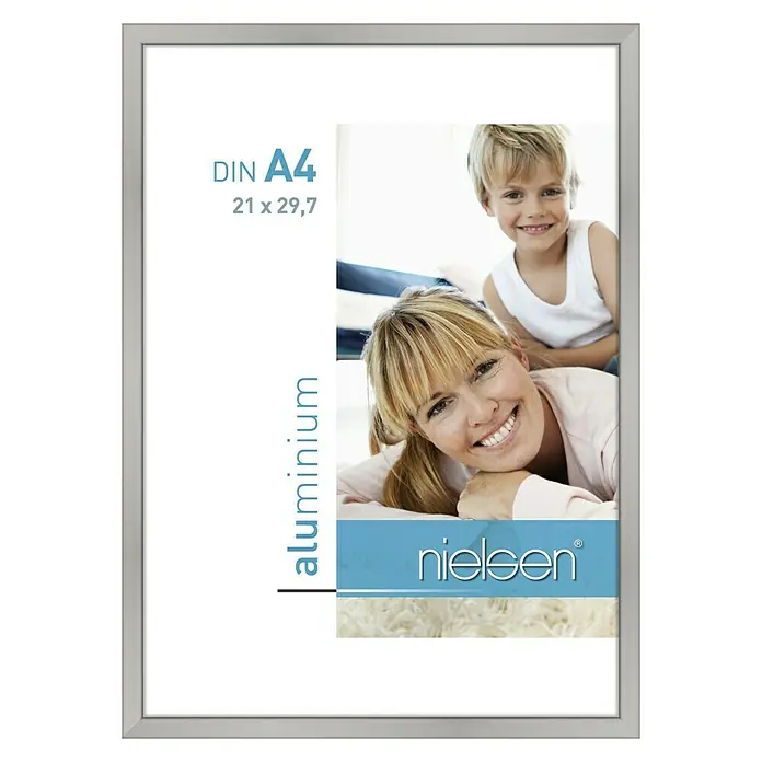 Nielsen Bilderrahmen Classic - Silber, 21 x 29,7 cm / DIN A4, Aluminium - Vorderansicht