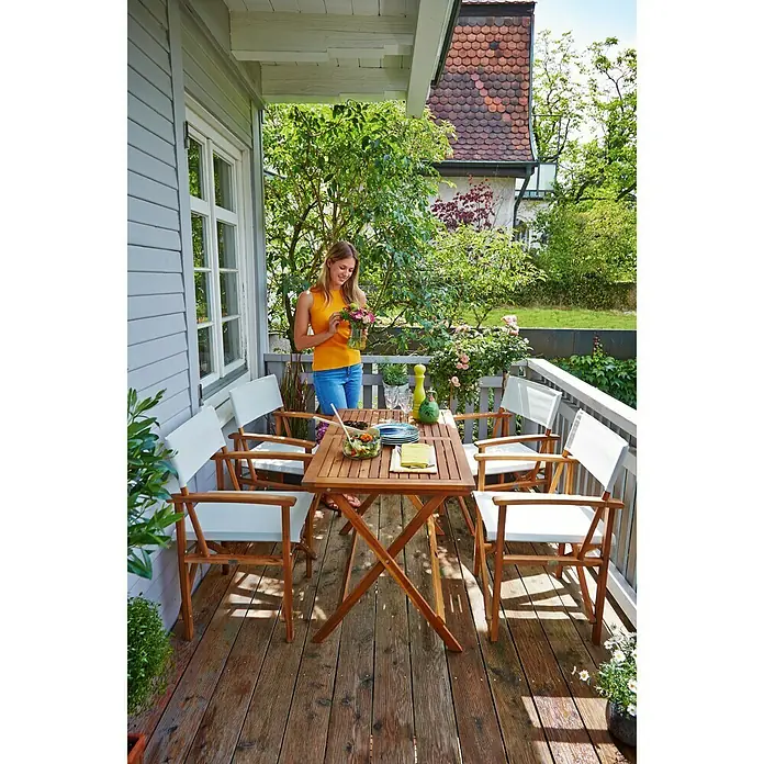 Sunfun Diana Vrtni stol - 110 x 65 cm, Akacija - Živopisni prikaz