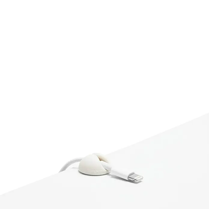 Fijación para cables de clip Drop - Blanco, 6 ud.