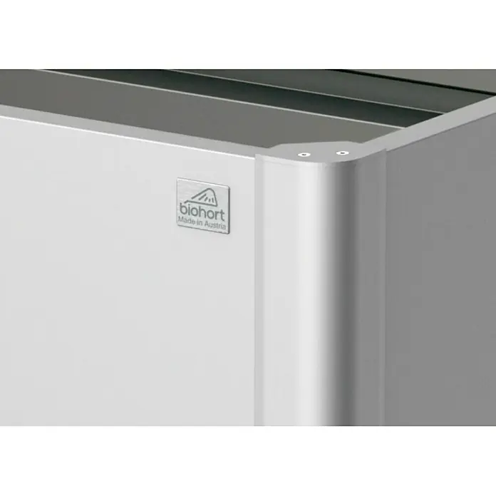 Biohort Hochbeet - L x B x H: 201 x 201 x 77 cm, Stahl, Dunkelgrau Metallic