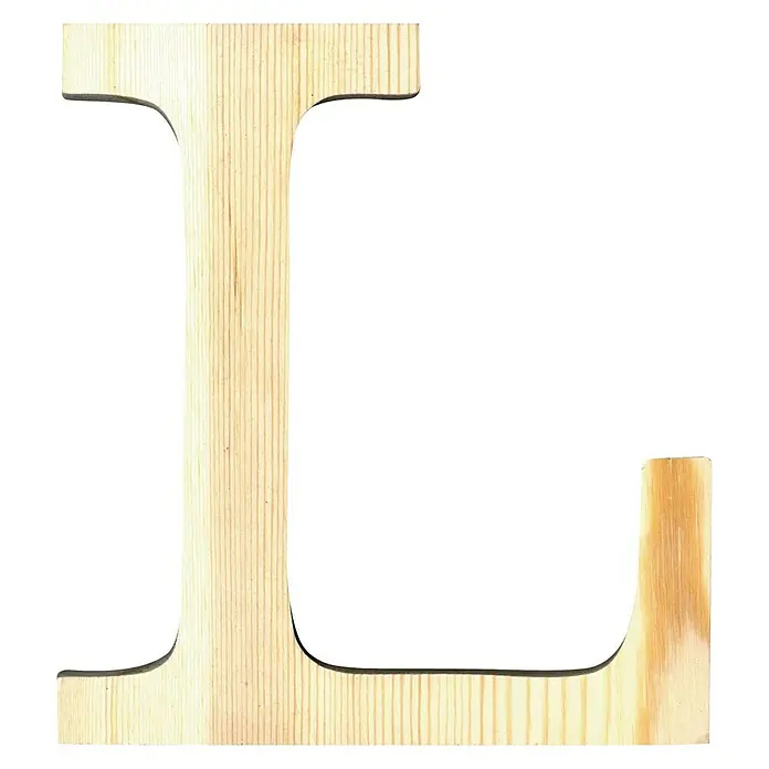 Artemio Letra de madera - Motivo: L, L x An x Al: 19 x 1 x 19 cm, Madera