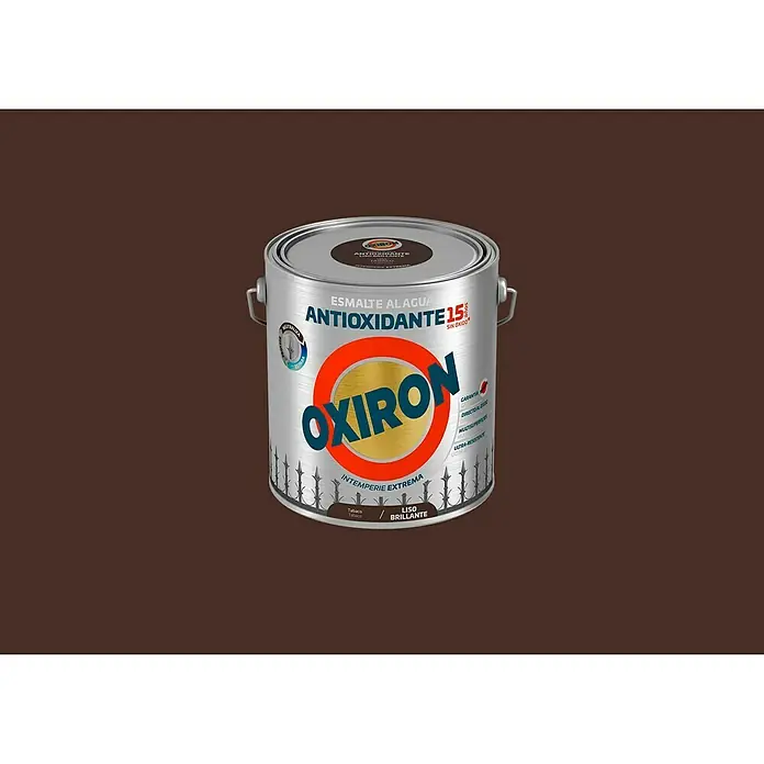 Oxiron Esmalte para metal - Tabaco, 2,5 l, Brillante, Base al agua