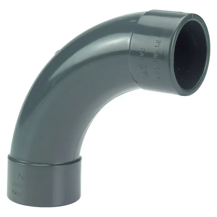 myPool Bogen 90° - 50 mm, PVC - Vorderansicht