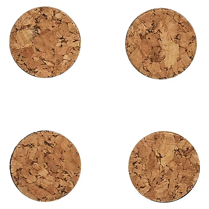 Zeller Present Magnet-Set Kork - 4 -tlg., Durchmesser: 2,8 cm - Rechte Seitenansicht