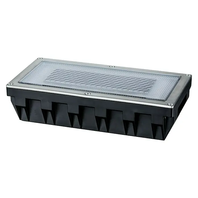 Paulmann Solarna svjetiljka Box - 0,06 W, Srebrne boje, Crne boje, D x Š x V: 20 x 10 x 5,1 cm, IP67 - Pogled sprijeda