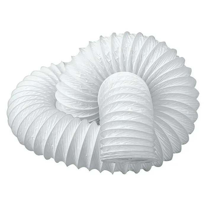 Tubo flexible redondo Tubpla - Ø x L: 120 mm x 3 m, Blanco