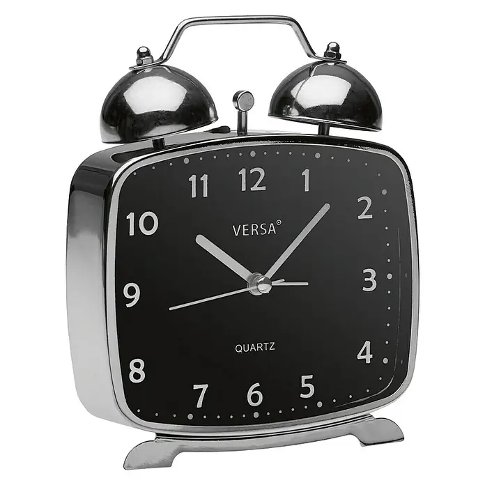 Reloj despertador sobremesa - Negro, 5 x 14,5 cm