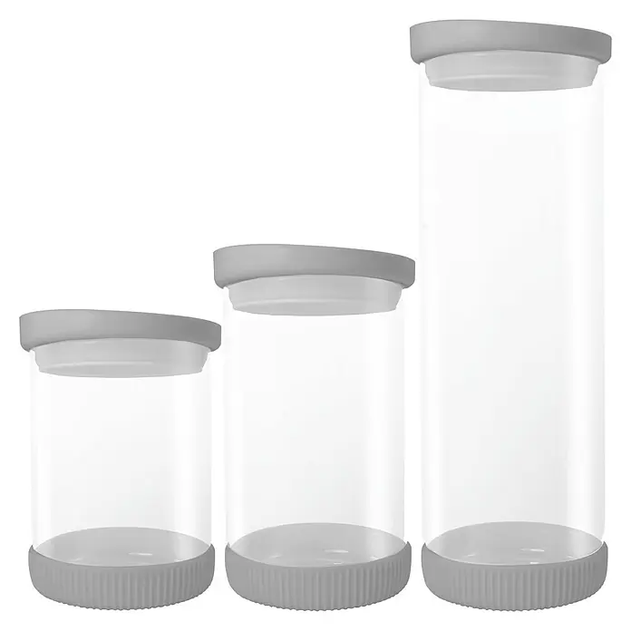 Jocca Bote de cocina M - L x An x Al: 10,8 x 10,8 x 16 cm, Vidrio, Transparente