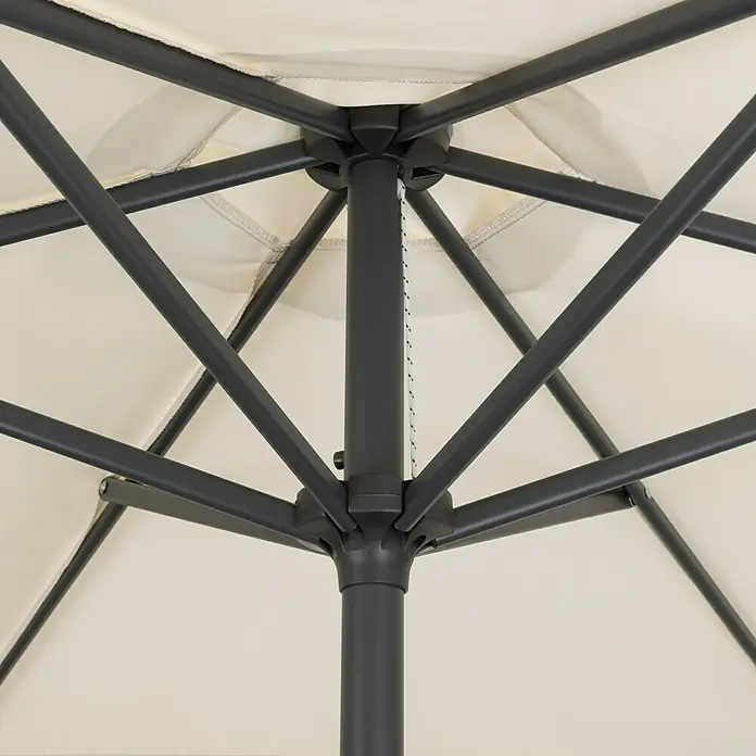 Derby Basic Lift Sonnenschirm Neo - Natur, Durchmesser: 180 cm - Detailaufnahme