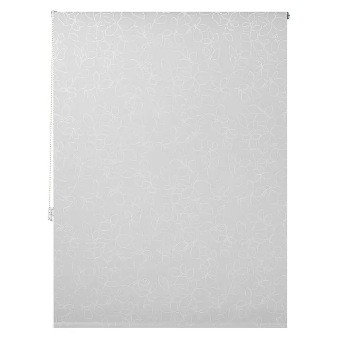 Estor enrollable Mykonos - An x Al: 150 x 190 cm, Blanco, Plantar flores