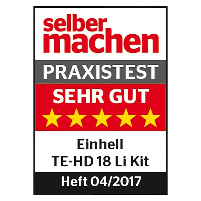Einhell Power X-Change Akku-Bohrhammer TE-HD 18 Li-Solo - 18 V, Ohne Akku, Leerlaufdrehzahl: 0 U/min - 1.100 U/min