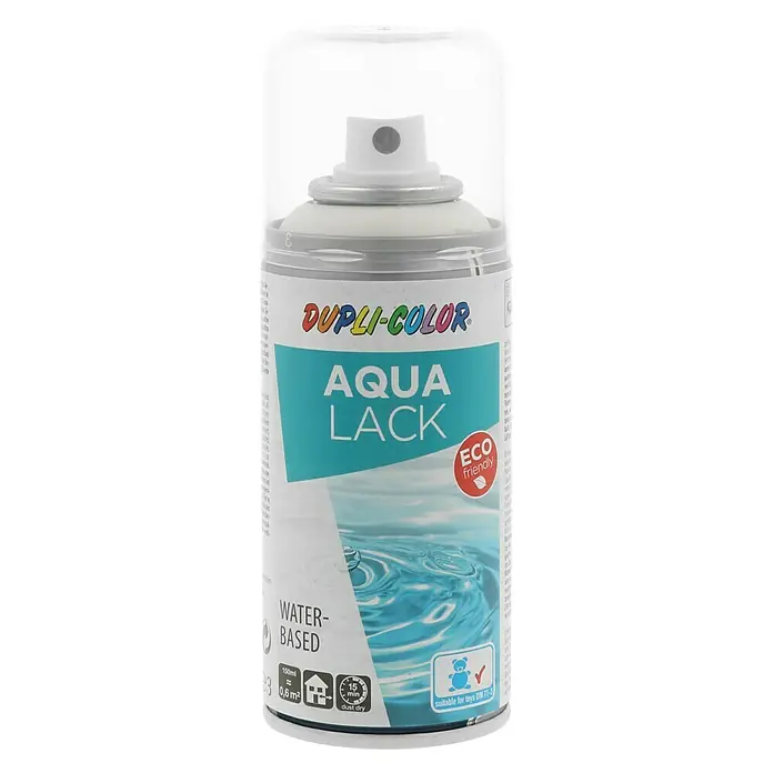 Dupli-Color Aqua Lackspray - Seidenmatt, 150 ml, Cremeweiß - Vorderansicht