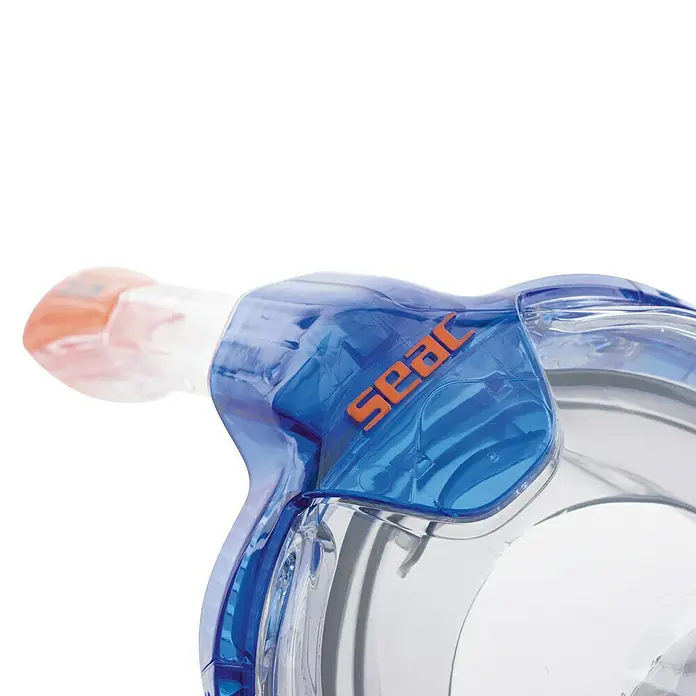 Seac Sub Máscara de Snorkel Fun Junior - XS/S, Policarbonato, Azul/Naranja