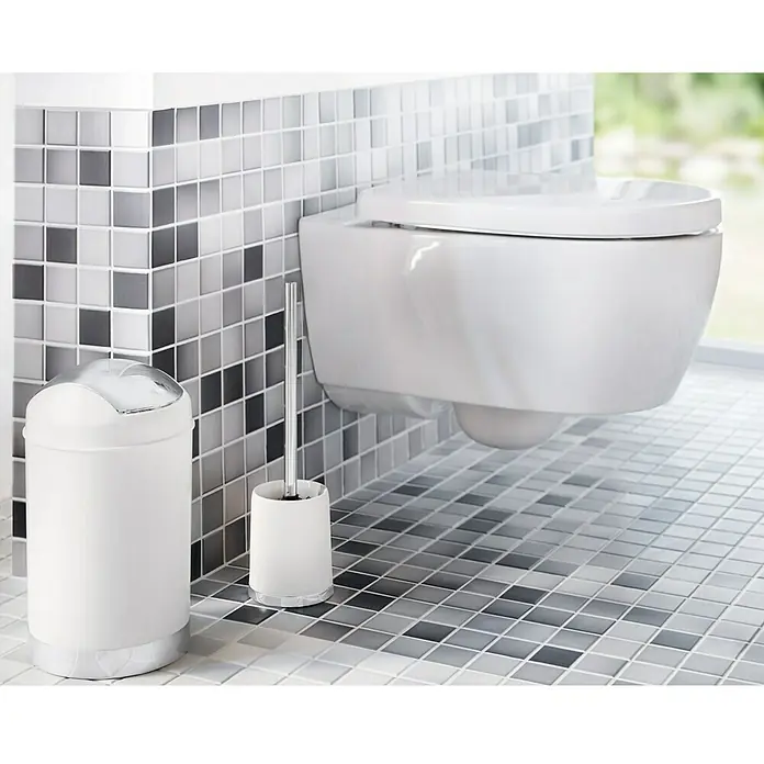 Venus Milano Kanta za otpad - 5 l, Bijele boje, Okrugli oblik, Plastika