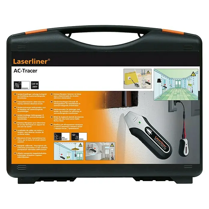 Laserliner Leitungssuchgerät AC-Tracer - Geeignet für: Ermittlung zusammenhängender Stromkreise - Detailaufnahme