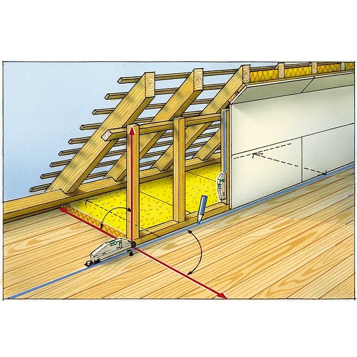 Laserliner Laserska libela HandyLaser Plus - Maksimalni radni prostor: 50 m - Proizvod u upotrebi