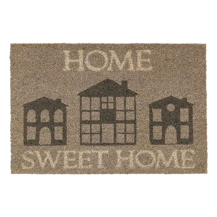 Astra Coco Kokosfußmatte Coco Style - Home Sweet Home, Bunt, 40 x 60 cm, 100 % Kokos - Ansicht von oben