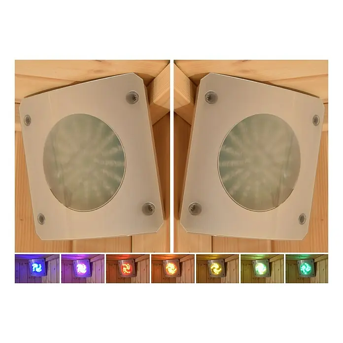 Weka LED-Farblichtanwendung Set A - Mit Steuerungsmodul - Vorderansicht