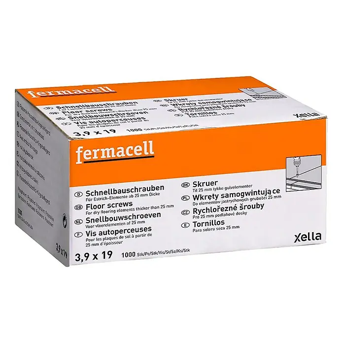 Fermacell Schnellbauschrauben - Durchmesser Kopf: 3,9 mm, Länge: 19 mm, 1.000 Stk. - Vorderansicht