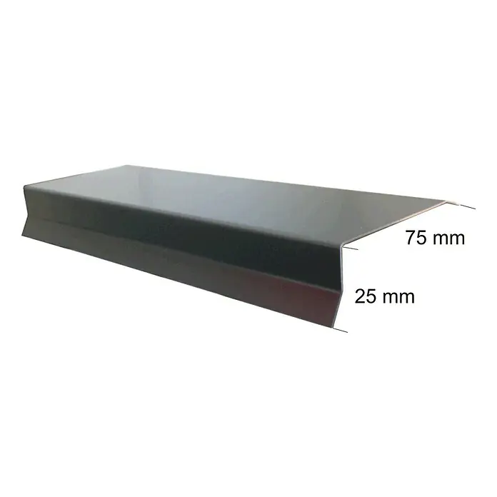 Sarei Stirnbrettprofil - 100 x 75 x 25 mm, Aluminium