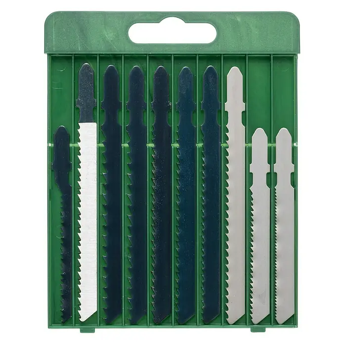Bosch Set listova za pilu - Drvo/metal/plastika, 10 -dij., T-završetak - Pogled sprijeda