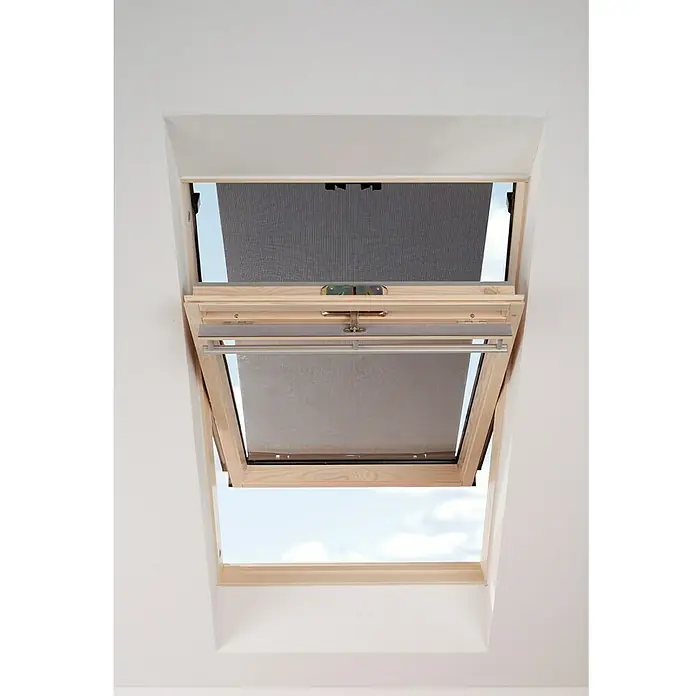 Dachfenster-Markise MUR - Geeignet für: Velux Dachfenster, 66 x 140 cm, Schwarz - Anwendungsbeispiel