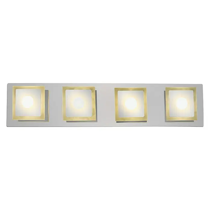 Tween Light Plafón LED para pared y techo Imperia - 16 W, L x An x Al: 480 x 100 x 55 mm, Plateado, Blanco cálido