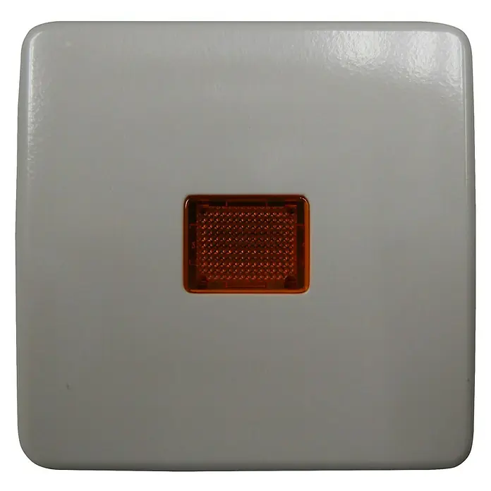 Jung CD 500 Kontrollschalterwippe - Alpinweiß, Kunststoff, IP20, Unterputz - Vorderansicht