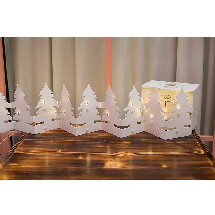 Tween Light LED dekorációs fa papír karácsonyfa - Belső, 1,2 m, Meleg fehér