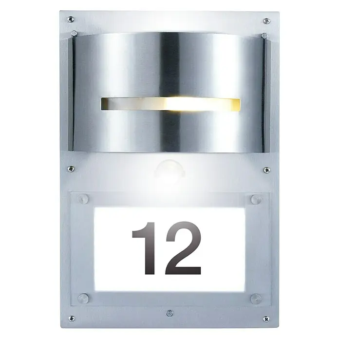 Starlux Außenwandleuchte Posta - 11 W, Edelstahl, IP44