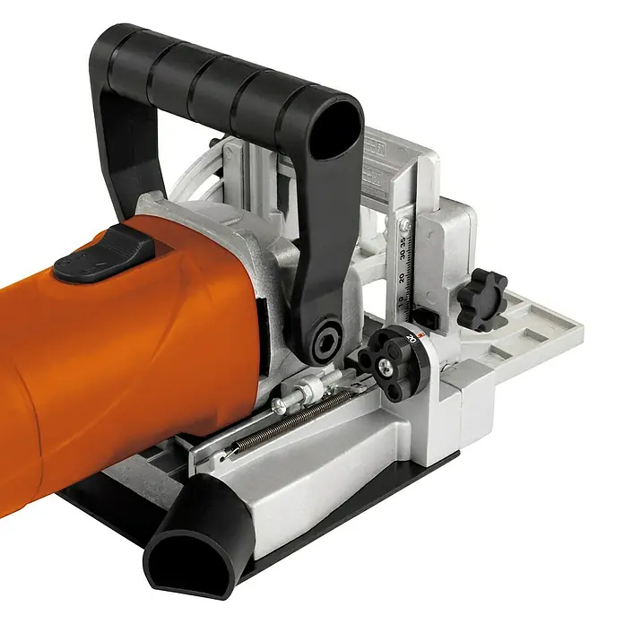 Toolson Flachdübelfräse PRO-DF 860 - 860 W, Schnitttiefe: 14 mm - Vorderansicht