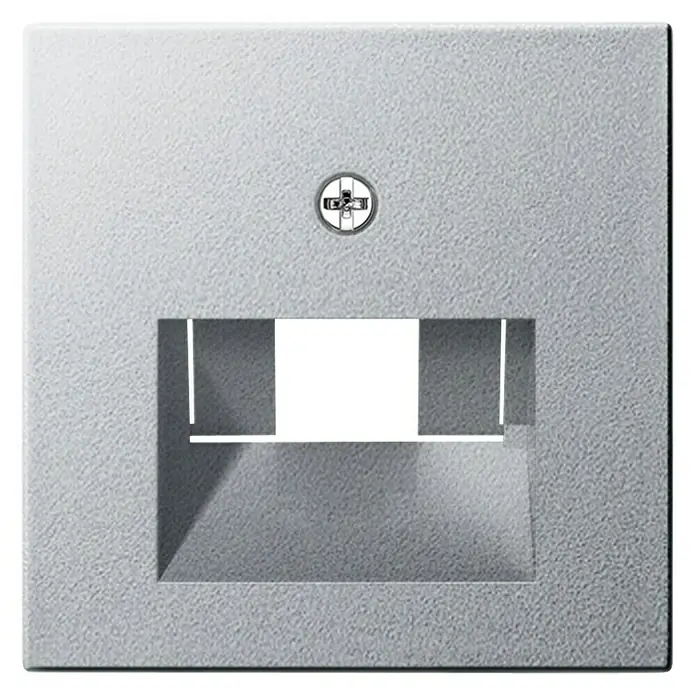 Gira System 55 UAE-Abdeckung - Aluminium, Seidenmatt, Kunststoff, Unterputz - Ansicht von oben