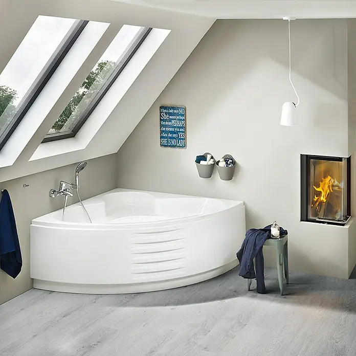 Camargue Nimes Kutna kada - D x Š: 140 x 140 cm, 232 l, Sanitarni akril