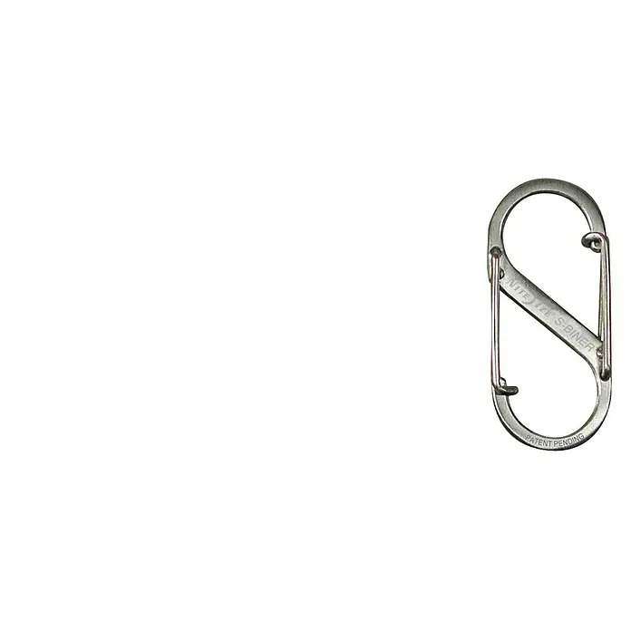 Nite Ize Doppelkarabiner - 50 x 22 mm, Edelstahl, Silber, Zugfestigkeit: 4,5 kg