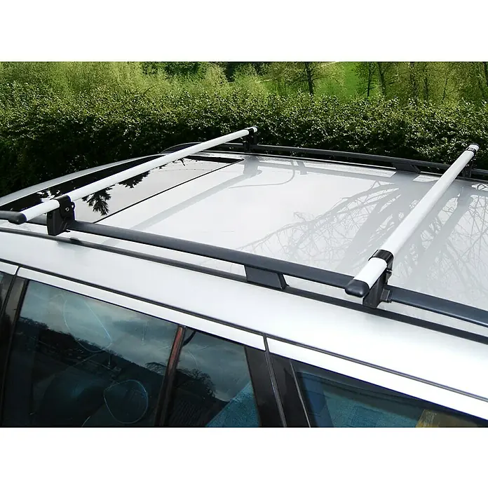 Eufab Dachträger BASIC PLUS - Länge: 120 cm, Stahl, 2 Stk. - Anwendungsbeispiel