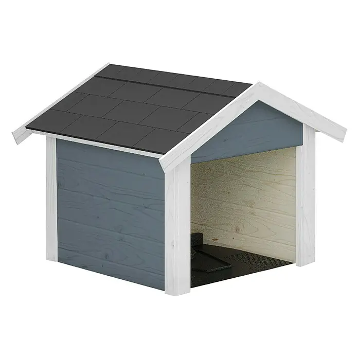 Weka Mähroboter-Garage - 75 x 67 x 71 cm, Grau, Abnehmbares Dach