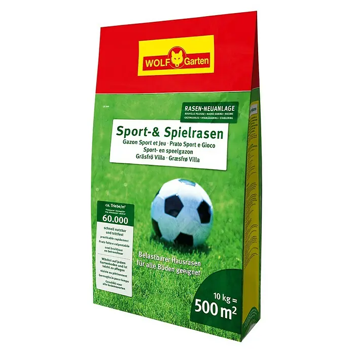 Wolf-Garten Spiel- & Sportrasensamen LG 500 - 10 kg, 500 m²