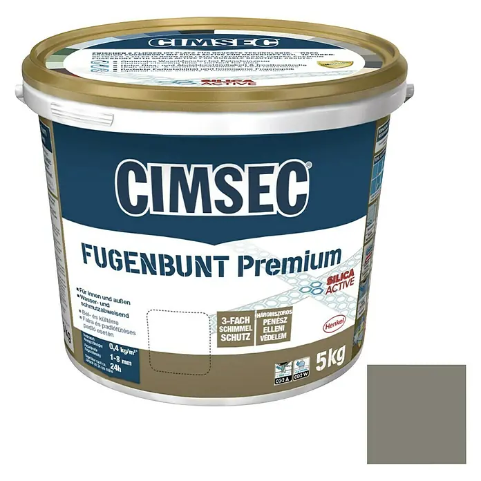 Cimsec Fugenmörtel Fugenbunt Premium - Grau, 5 kg