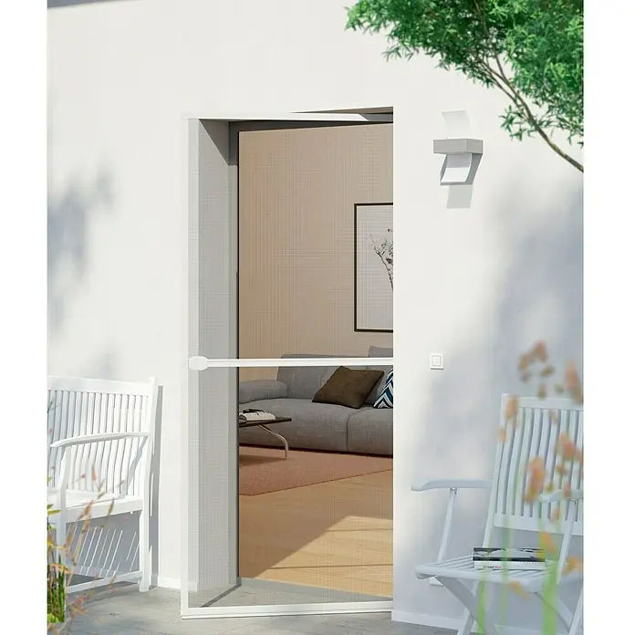 Windhager Insektenschutz-Türrahmen Spannrahmen Plus - 100 x 210 cm, Weiß
