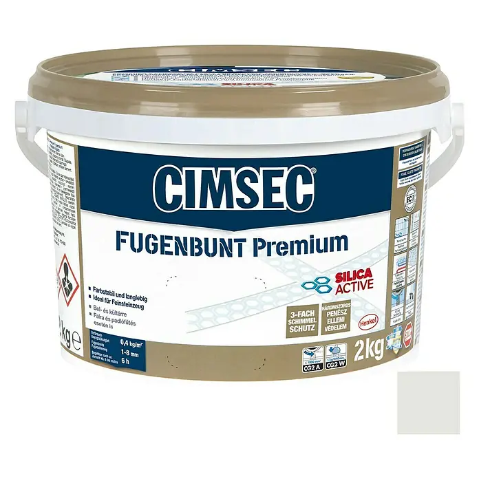 Cimsec Fugenmörtel Fugenbunt Premium - Lichtgrau, 2 kg