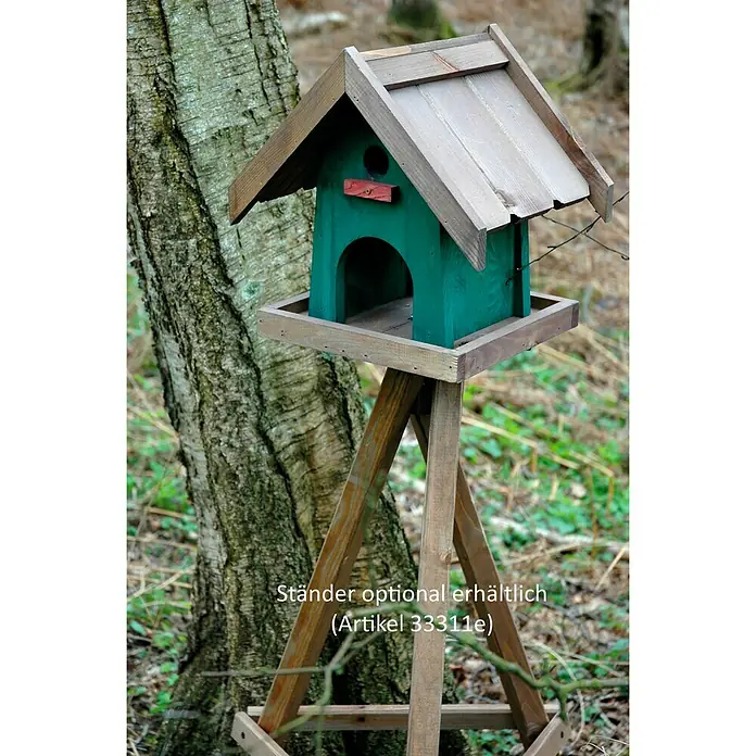 Dobar Vogelhaus - 31,5 x 27,5 x 32 cm, Ausführung: Mit Grundplatte - Stimmungsaufnahme