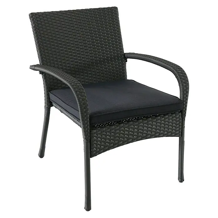 Sunfun Neila Conjunto de muebles - 4 piezas, Antracita