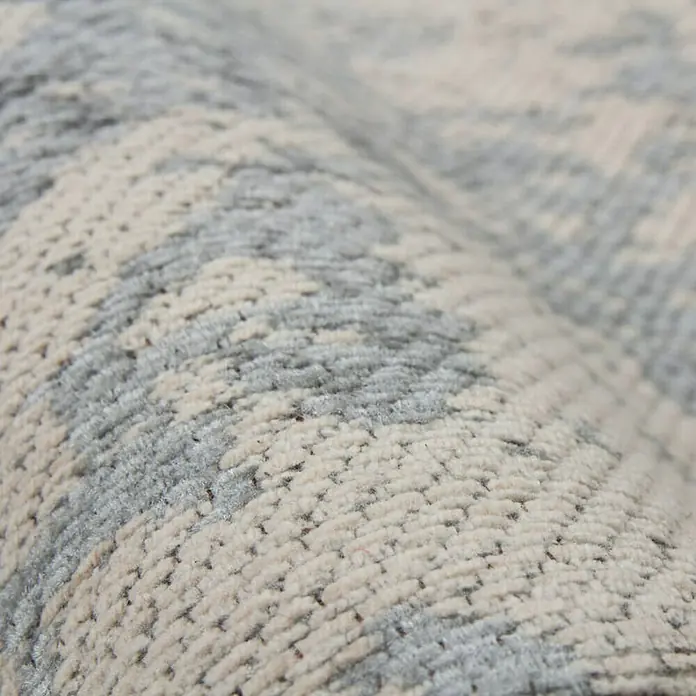 Kayoom Teppich Select 275 - Grau, L x B: 150 x 80 cm, 50% Baumwolle, 50% Polyester Chenille - Rückansicht