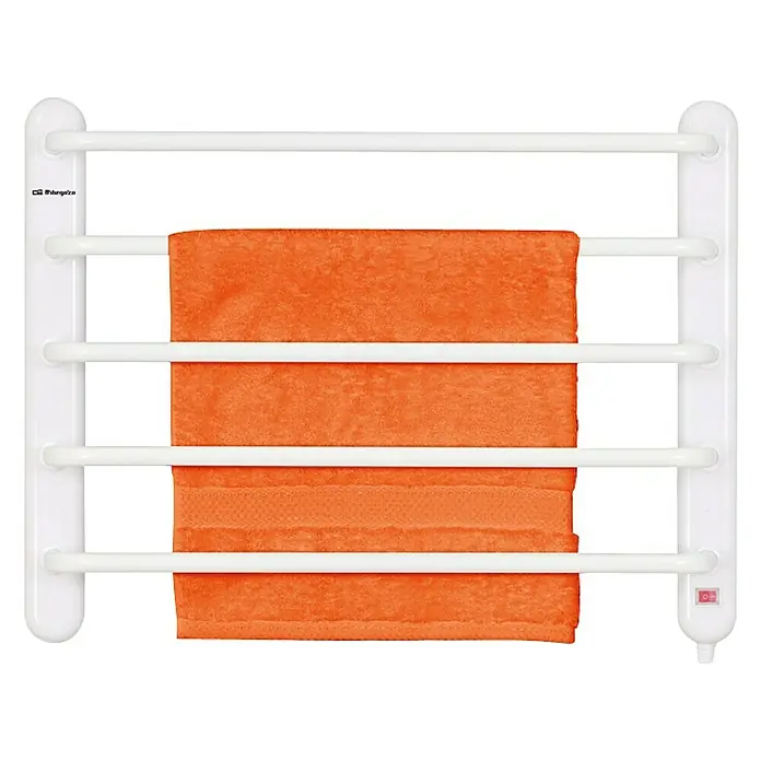 Orbegozo Radiador toallero eléctrico TH8002 - 60 x 45 cm, 90 W, Blanco, Soporte de montaje