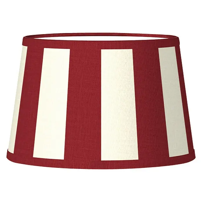 Home Sweet Home Lampenschirm Classic - Ø x H: 20 x 13 cm, Rot, Weiß, Stoff, Rund